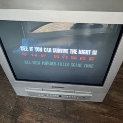 Crt Tv Sylvania 20 Inch With Dvd Player  