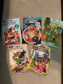 3D Erasers Gommes