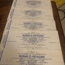 Vintage Ronald Reagan Tickets