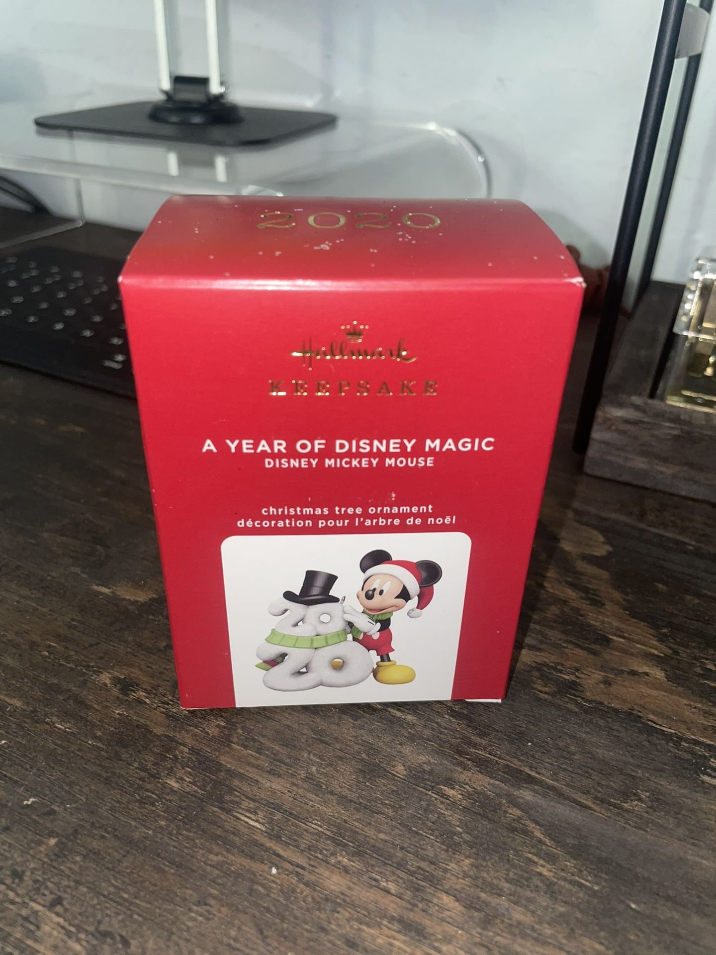 Disney Keepsake “A Year Of Disney Magic”, Disney Mickey Mousef Christmas Tree Ornament
