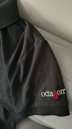 Octagon Black Polo Shirt