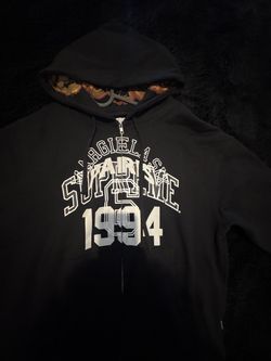 Supreme black zip up mansion margiela size M
