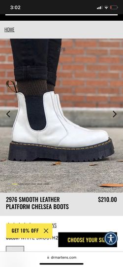 White 2976 hot sale quad chelsea boots