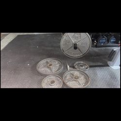 Olympic  Weight Set And Bar