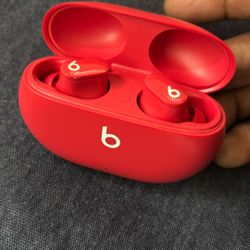 All Red Beats Earbuds