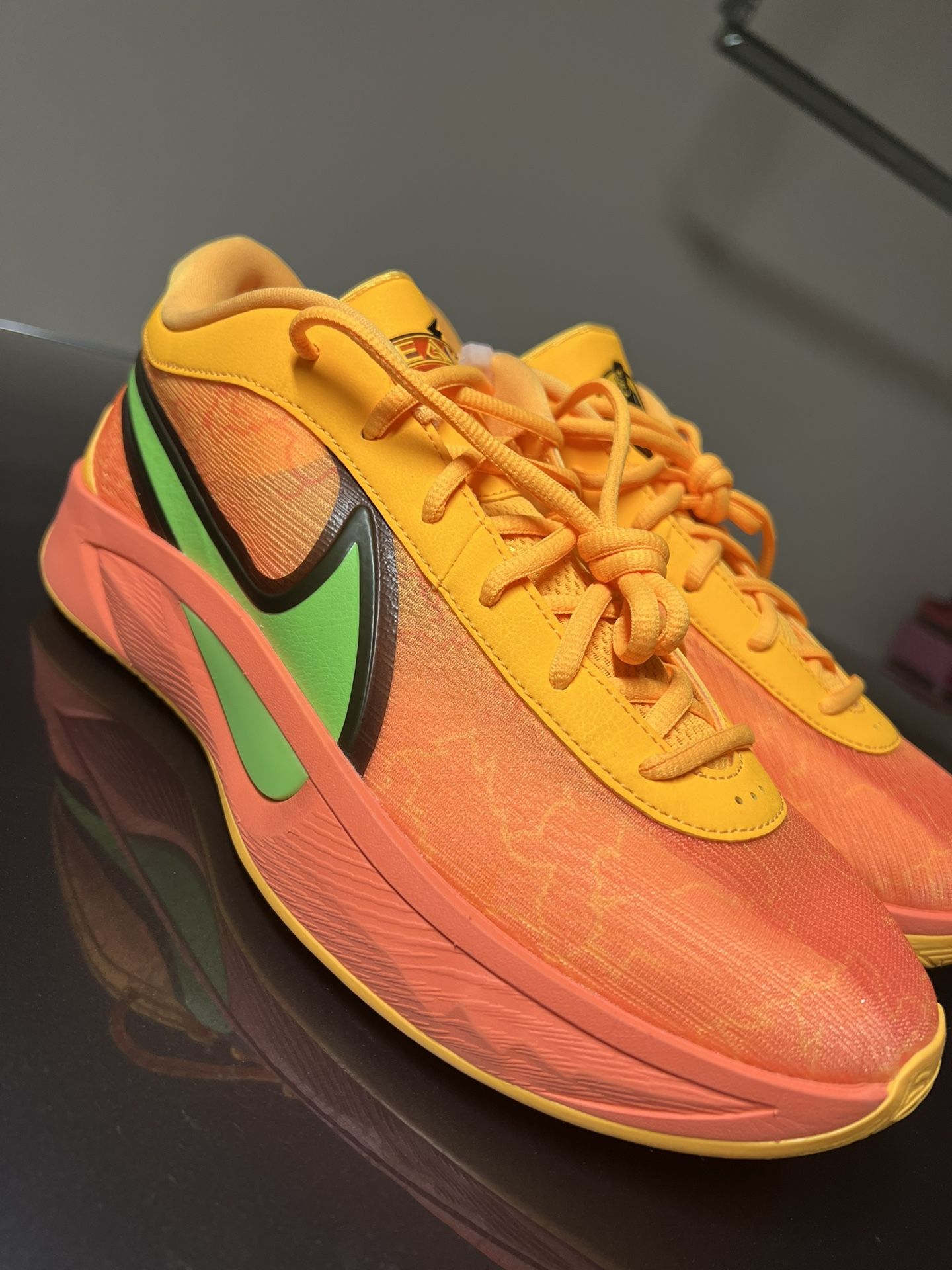 Nike Giannis Freak 6 Light Wild Mango Black Laser Orange FJ7792