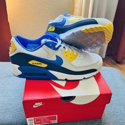 NIKE AIR MAX 90 LOS ANGELES RAMS SHOES SIZE 9 MEN