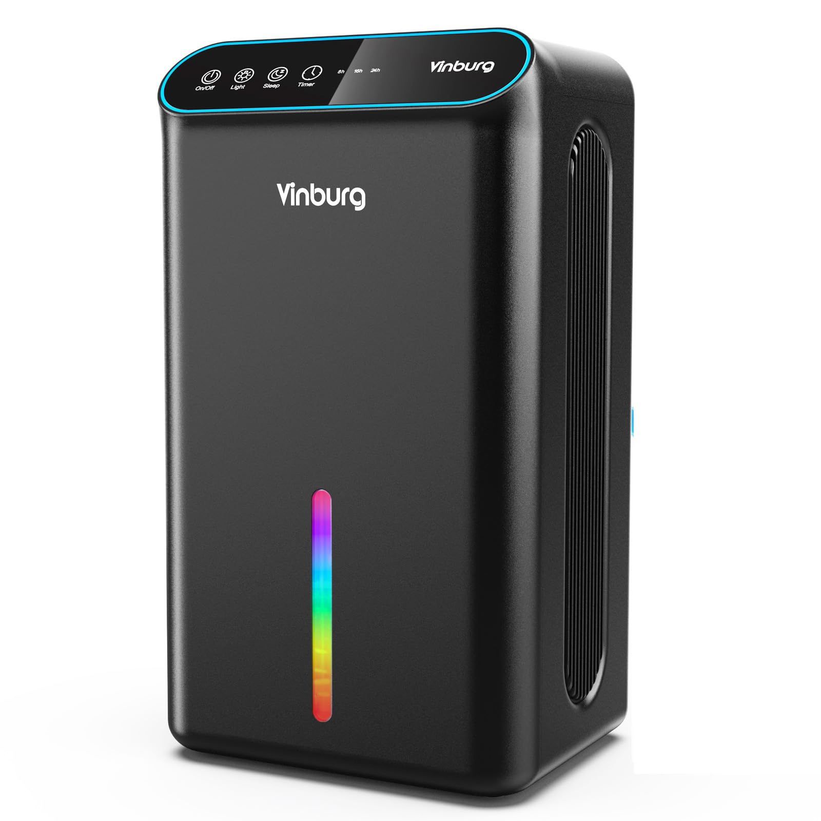 Dehumidifier for Basement (85 OZ, 800 sq ft) Quiet Dehumidifiers for Home, Auto Shut-Off, Sleep Mode, 3 Gear Timer(8H,16H,24H), Small Dehumidifier for