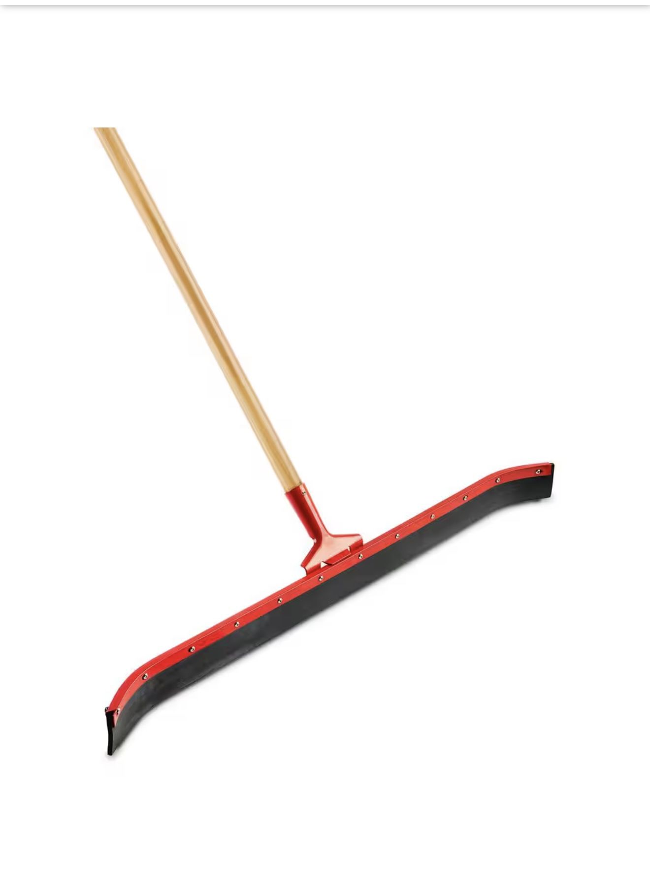 Libman 36 in. High Power Curved Rubber Floor Squeegee with 60 in. Wood Handle