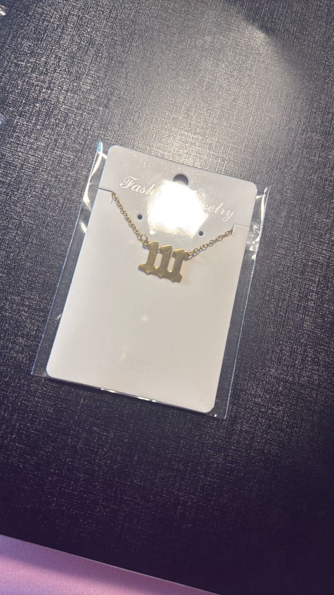 Gold Plated Angel Number Necklace