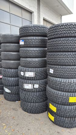 265/70R16 SET OF 4 ALL TERRAIN TIRES WITH INSTALLATION AND BALANCING 