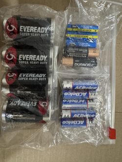 Batteries Lot - 15 pcs (D, AA, AAA)