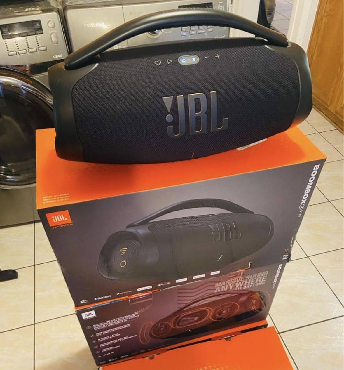 JBL (Boombox 3) | Wi-Fi & Bluetooth Portable Speaker, Massive Bass, 24-Hour Battery, Water Resistant