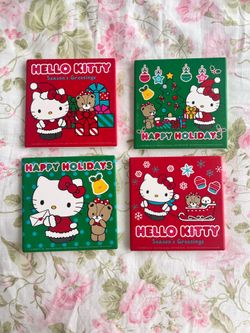 Hello Kitty Christmas Coaster set of 4