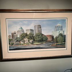 William Mangum “Spirit Of Greensboro” Signed And Numbered Framed Print