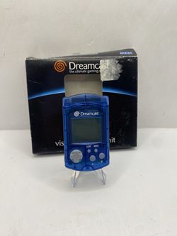 Dreamcast Visual Memory Unit VMU Memory Card Blue CIB Complete in Box