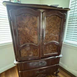 Wooden Dresser/Armoire 