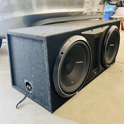 Rockford Fosgate Dual 12 Inch P2 Subs!!