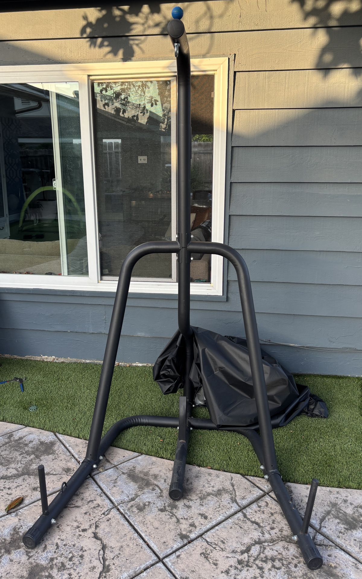Punching bag stand