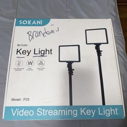 💡 SOKANI P25 Bi-Color LED Key Light – Streaming / Video Setup (Like New)