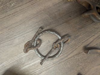 Antique Hand-Forged Iron Ring w/ Toggle Ends