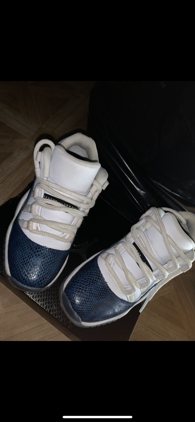 Jordan 11 Retro Low Snake Navy (2019) (size 5)