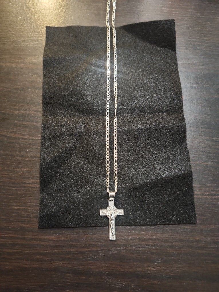 Silver Chain With Jesus 925