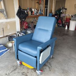 Blue Utility Recliner Chair
