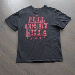 ADIDAS Men's T-Shirt, Black/Red, Medium