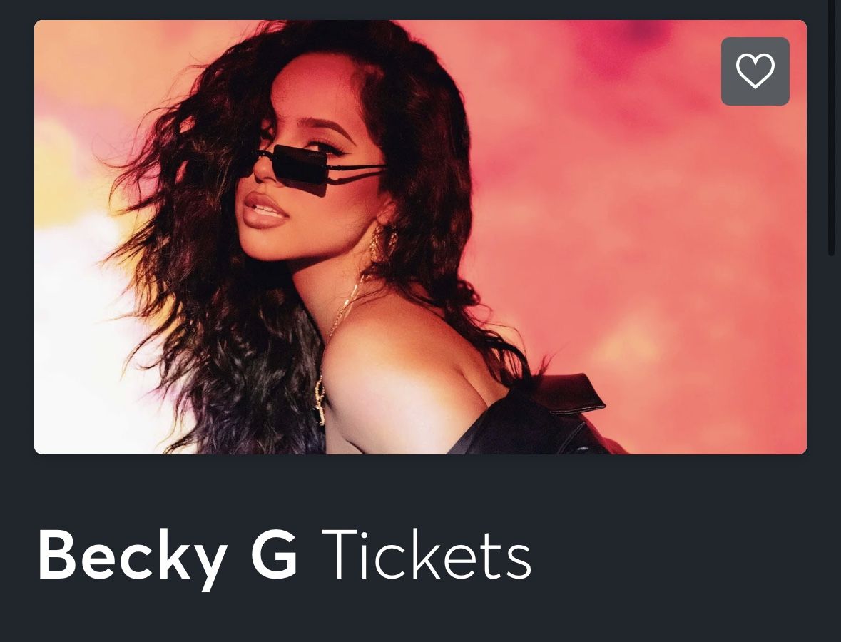 Becky G Sec 102 Row R