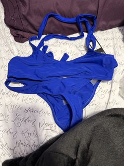 2 Piece Fashion Nova Royal Blue Bathing Suit