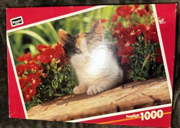 1000 Piece Pc, Rose Art, Prestige, Fancy Face Cat, Free Shipping