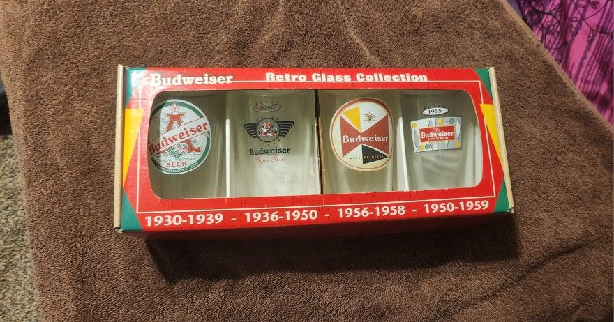 Budweiser Retro Glass Collection