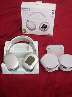Coolart Wireless headphones with digital screen. Phone answer and disconnect.  Compatible for gaming.