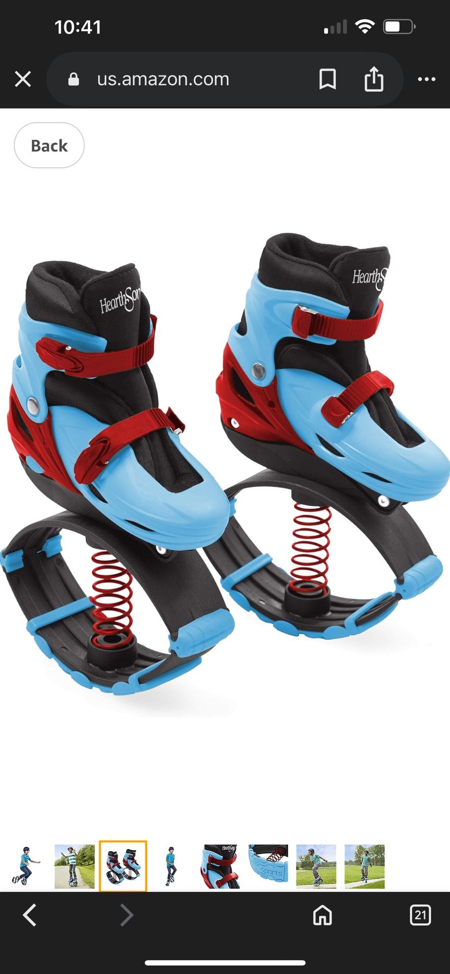 HeartSong Jump2lt Bouncy Spring Shoes. kids size (2-5)