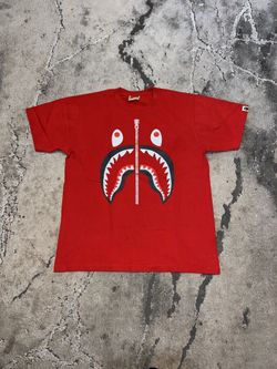Bape Red Shark Face Tee🩸