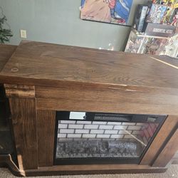 electric fire tv stand