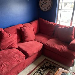 Free -Huge Red sectional Sofa -FREE