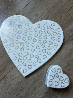 Martha Stewart Tray And Coasters Valentines 