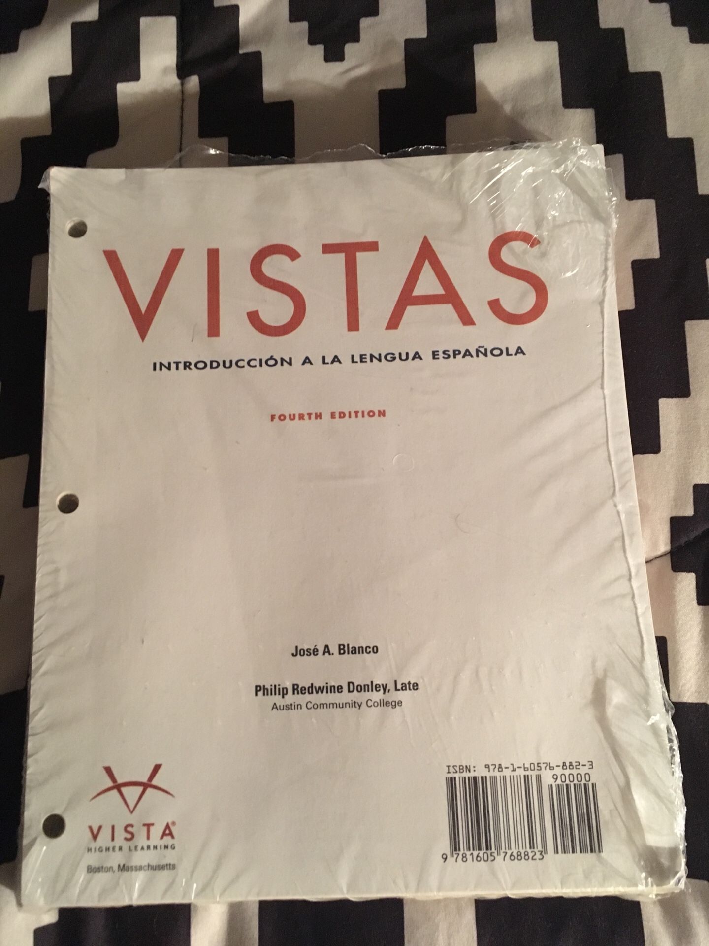 Vistas fourth 4th edition Spanish textbook for CSN or UNLV