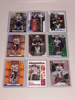 Lot of Tom Brady NFL Cards Near Mint x9 Cards 