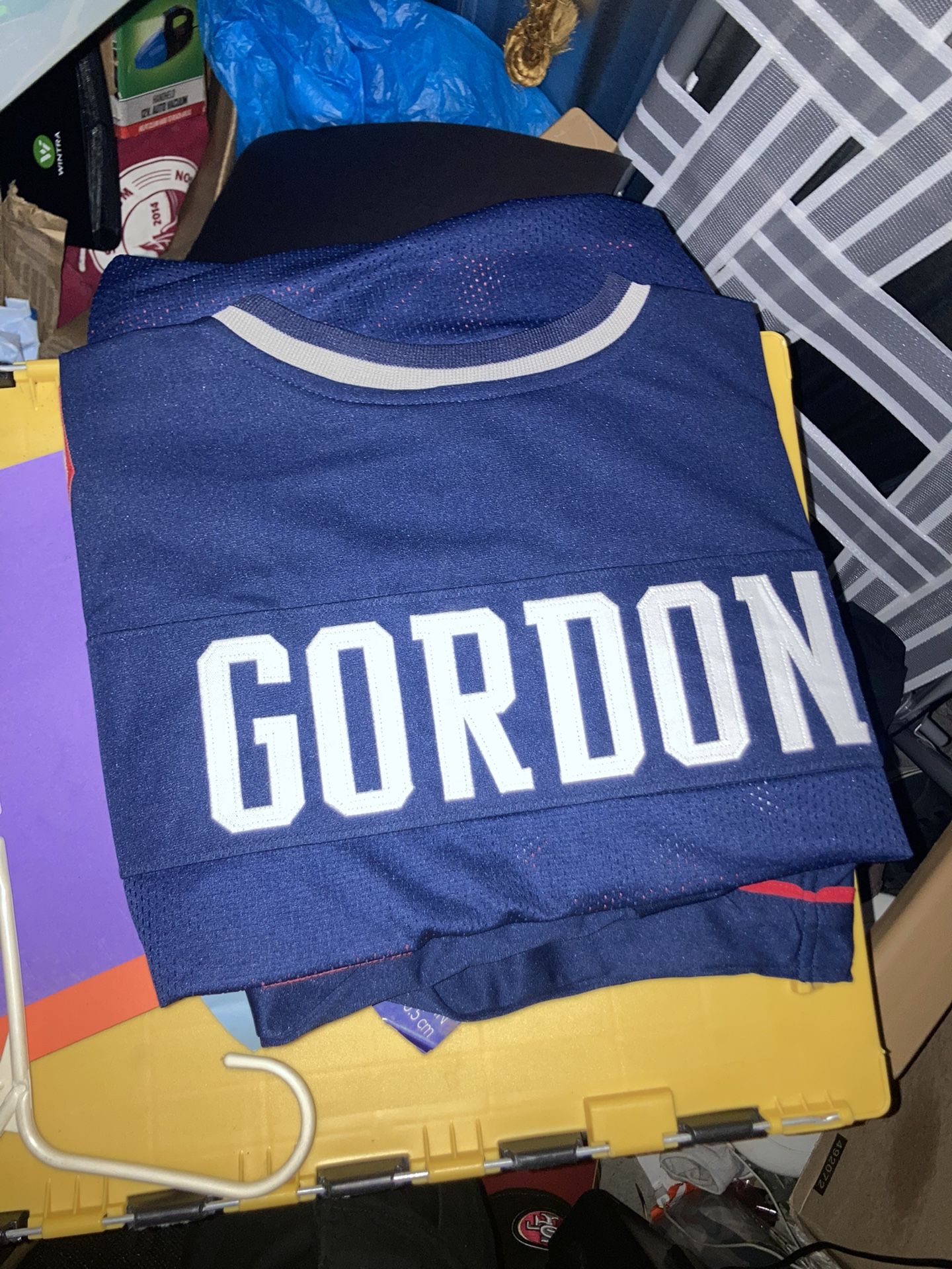 Signed J. Gordan Patriots Jersey XL