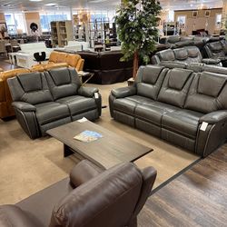 Power Recliner Leather Sofa, Loveseat 2 Pcs 📣📣📣Everything is 50% OFF for this week only 💥💥💥
