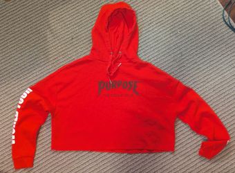 Justin Bieber Purpose The World Tour Red Graphic Print Pullover Hoodie M