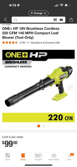 Ryobi Blower New 