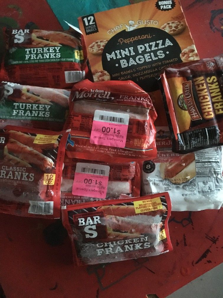 Hot Dogs And Pizza Bagels For Free