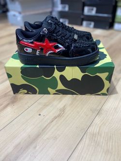 BAPE STA Patent Leather ”Shark Black” All SIZES