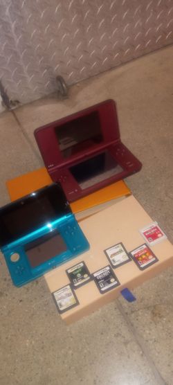 NINTENDO  DSXL, NINTENDO 3DS AND 6 GAMES.