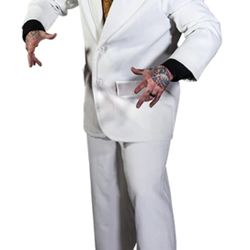 Rob Zombie 3 From Hell Black Satan Costume & Pro Wrestling Mask New Lucha Libre
