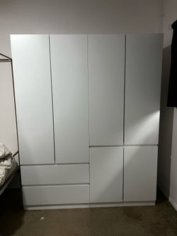 78.7"H Wooden Wardrobe and Armoire
